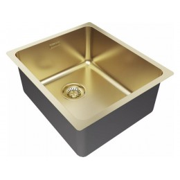 Мойка Paulmark Vista 38 PM904438-LG, нержавеющая сталь, 1 чаша, 380x440 мм, SKU 35894