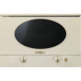 СВЧ-печь SMEG MP822NPO 60 см, кремовая, 850 Вт, 22 л, SKU 26794