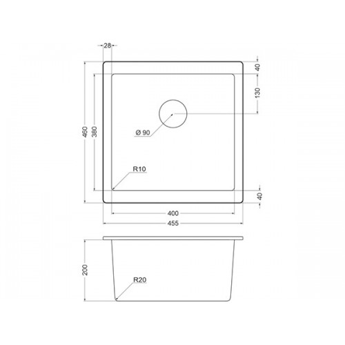 Мойка Emar EMQ-1455.P Оникс