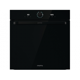 Духовой шкаф Gorenje BOS6737SYB, 60 см, черный, 77 л, 300 °C, A, Antifinger, IconLED, GentleBake, PerfectGrill, AquaClean, SilverMatte, SKU 27398