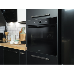 Духовой шкаф Gorenje BOS6737SYB, 60 см, черный, 77 л, 300 °C, A, Antifinger, IconLED, GentleBake, PerfectGrill, AquaClean, SilverMatte, SKU 27398
