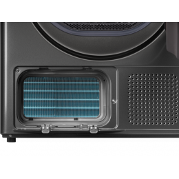 Сушильная машина HIBERG HDQ11 - 10 кг, темно-серая, A+, 14 программ, SKU 28398