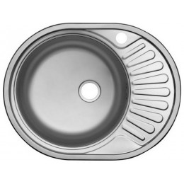 Мойка Ukinox Фаворит FAD577.447 -T6K 2L, 30701, нерж. сталь, 577x447 мм, Ø 370 мм, 140 мм.