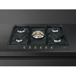 Газовая варочная панель SMEG SR775AO, 5 зон, антрацит, 28103