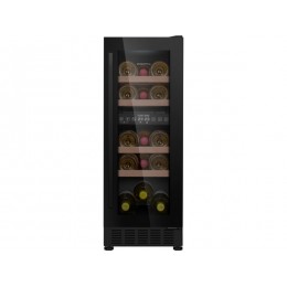 Винный шкаф MAUNFELD 33406, встраиваемый, черный, 52 л, 17 бутылок.