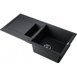 Мойка 35008 Omoikiri Sakaime 86-2-BL Tetogranit, 860x435 мм, черный