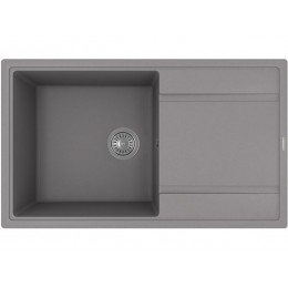 Мойка Florentina Липси 860, SKU 21309, кварц, 1 чаша, с крылом, перелив, 860х510 мм