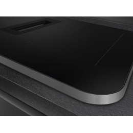 Варочная панель SMEG HHSL7844X 82,7 см, индукционная, черная, 4 зоны, 7600 Вт, с вытяжкой