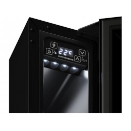 Винный шкаф Kuppersberg RBW 15, встраиваемый, черный, 15 см, 7 бутылок, SKU 30714