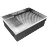 Мойка Paulmark Next-pro 58 uni PM705845-BS из брашированной стали - Идеальное решение для вашей кухни
