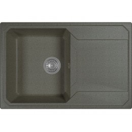 Мойка Dr.Gans КАРДИНАЛ 760 черный, 1 чаша, мрамор, 740х480 мм, SKU 26318