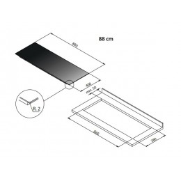 Варочная панель Falmec PIANO INDUZIONE BLACK MATT 88x40 Panoramic индукционная