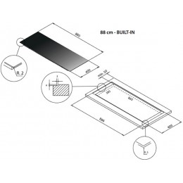 Варочная панель Falmec PIANO INDUZIONE BLACK MATT 88x40 Panoramic индукционная