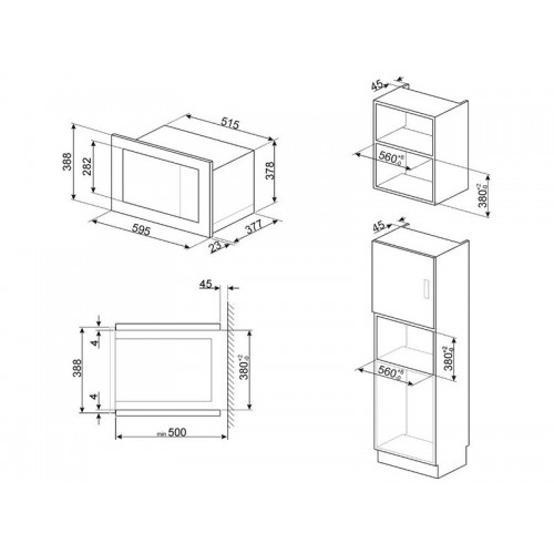 СВЧ-печь SMEG FMI325X встраиваемая – стильное решение для вашей кухни