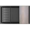 Мойка Paulmark Next-multi sink 74 uni PM787445-GM из вороненой стали - качество и стиль для вашей кухни