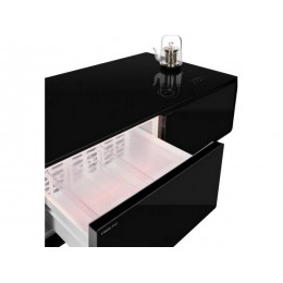 Холодильный бар HIBERG X3 TB, 135л, черный, с чайником и SOUND BAR, SKU 30428