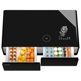 Холодильный бар HIBERG X3 TB, 135л, черный, с чайником и SOUND BAR, SKU 30428