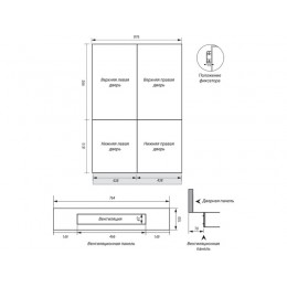 Холодильник HIBERG i-RFQB 550 NFG 29928, Side-by-side 78 см, темно-серый, A+, 387 л