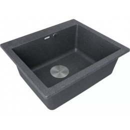 Мойка Paulmark Kante 60 PM106052-DG, гранит, 600х520, 190 мм, SKU 23829