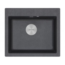 Мойка Paulmark Kante 60 PM106052-DG, гранит, 600х520, 190 мм, SKU 23829