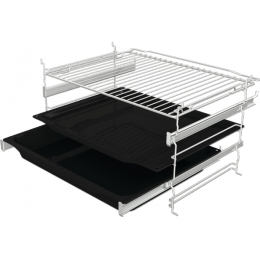 Духовой шкаф Gorenje BOS6737SYW, электрический 60 см, белый, 77 л, A, 300 °C, сенсорный программатор, Antifinger, AquaClean, PerfectGrill, SilverMatte, SKU 27334.