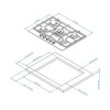 Варочная панель Kuppersberg FS 710 C Bronze - Газовая плита с элегантным дизайном и высокой производительностью