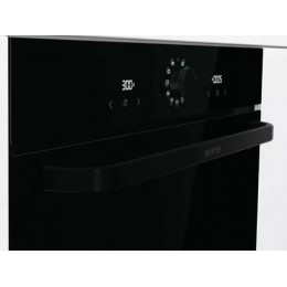 Духовой шкаф Gorenje BOS67371SYB 60 см, черный, 77 л, A, пар, сенсорный таймер, 300°C, пиролитическая эмаль, 3.5 кВт, SKU 35435.