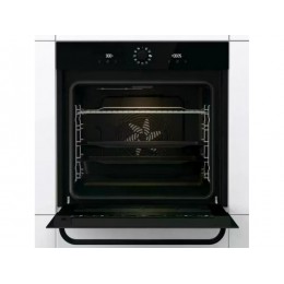 Духовой шкаф Gorenje BOS67371SYB 60 см, черный, 77 л, A, пар, сенсорный таймер, 300°C, пиролитическая эмаль, 3.5 кВт, SKU 35435.