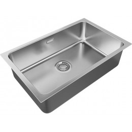 Мойка Paulmark Vista 74 PM307444-BS, врезная, нержавеющая сталь, 740x440x200 мм, SKU 33139.