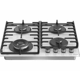 Варочная панель Gorenje GTW642SYW газовая 60 см, белая, стекло, 4 конфорки, 27341