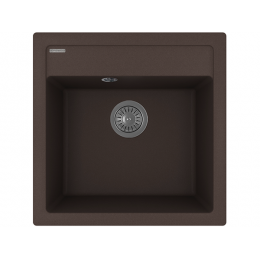 Мойка Florentina Липси 510 брауни, SKU 30543, кварц, 1 чаша, 510х510 мм