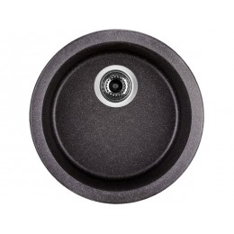 Мойка Longran ULS460-40 Lava, гранит, Ø 460 мм, врезная, SKU 12344