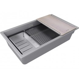 Мойка Paulmark Lumi-multi sink 74 uni LU-MULTI 74-GRM, серый металлик