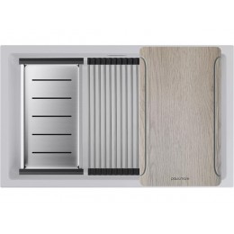 Мойка Paulmark Lumi-multi sink 74 uni LU-MULTI 74-GRM, серый металлик