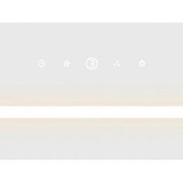 Вытяжка 29555 MEFERI SMARTBOX60WH, 60 см, белая, стекло, 950 м³/ч