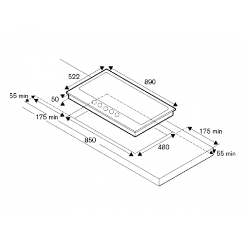 Варочная панель Bertazzoni P905CPROX газовая — Элегантность и производительность для вашей кухни