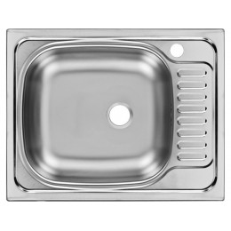 Мойка Ukinox Классика CLM560.435 -5K 2L, SKU 16357, нерж. сталь, врезная, 560х435 мм