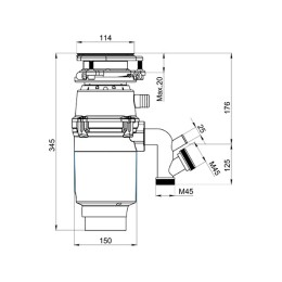 Измельчитель пищевых отходов Granula R600