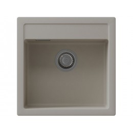 Мойка Florentina Эстель 510 грей, врезная, 1 чаша, кварц, перелив, 30459