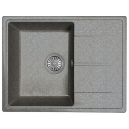 Мойка 21159 Dr.Gans Gelcoat Оливия 620, мрамор, 1 чаша, черный