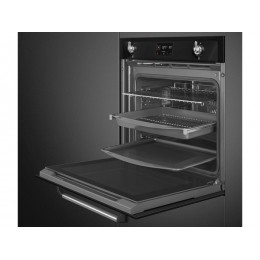 Духовой шкаф SMEG 29261, 60 см, черный, эмалированная сталь, 68 л, 12 функций, пиролитическая очистка
