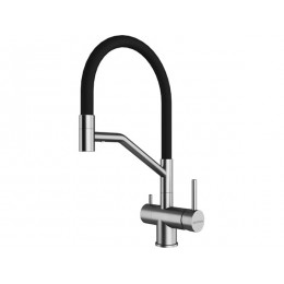 Смеситель Paulmark Rubert Ru213175-BS, латунь/силикон, гибкий излив, 33162