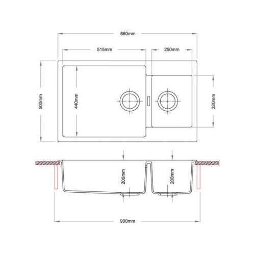 Мойка Longran Enigma ENG860.500 15 - 93 Marone: Качественное решение для вашей кухни