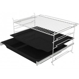 Духовой шкаф Gorenje BOS6737E06PWG, 60 см, белый, 77 л, 300 °C, A, сенсорный программатор, AquaClean, пиролитическая эмаль, DC+