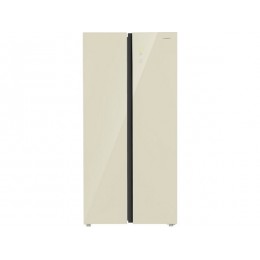 Холодильник MAUNFELD MFF191NFBG 33371, Side-by-side, 683 л, NoFrost, бежевый, A+