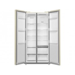 Холодильник MAUNFELD MFF191NFBG 33371, Side-by-side, 683 л, NoFrost, бежевый, A+