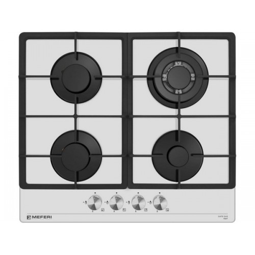 Варочная панель MEFERI MGH604WH GLASS POWER - Газовая плита с стеклянной поверхностью