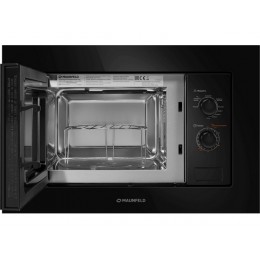 СВЧ-печь MAUNFELD MBMO820MGB203 60 см, черная, 20 л, 9 режимов, 1250 Вт, SKU 33573
