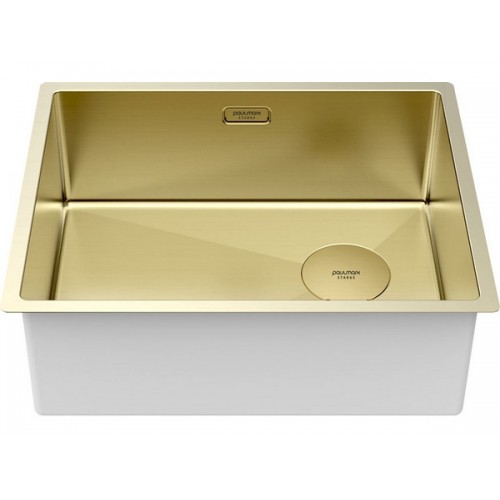 Мойка Paulmark Next-skew 54 uni PM885444-LG в светлом золоте - Купить в интернет-магазине