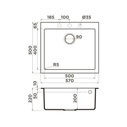 Мойка Omoikiri Bosen 57A-MO Artceramic/мокко (4997465)